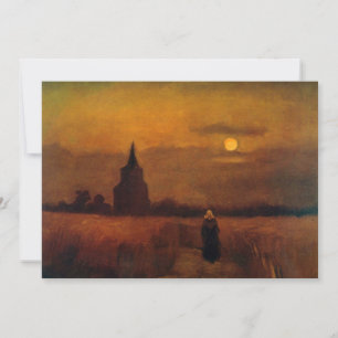 Carte Vieille tour dans les champs par Vincent van Gogh