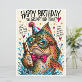Carte Vieille truite grincheuse (Debout devant)