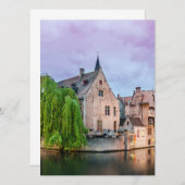 Carte Vieille ville de Bruges et tour du Beffroi (Devant / Derrière)