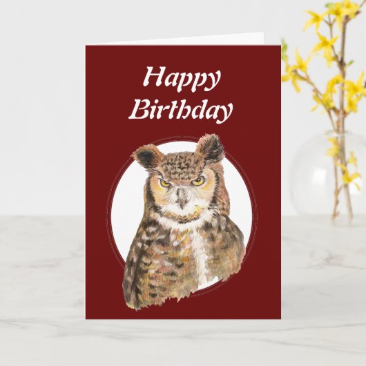 Carte Vieillesse amusante, sur la colline Chouette d'ann (Fleur jaune)