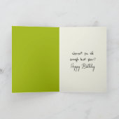 Carte Vieillir Anniversaire Sloth Humour (Intérieur)