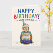 Carte Vieillir Anniversaire Une Année de Plus Proche des (Fleur jaune)