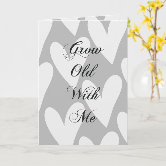 Carte Vieillir Avec Moi (Fleur jaune)