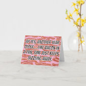 Carte Vieillir comme du bacon – Croustillant, doré, inte (Fleur jaune)