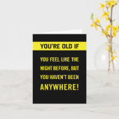 Carte Vieillir : Ressens-le comme, mais pas de nuit avan (Fleur jaune)