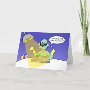 Carte Vieillissement amusant Chirurgie de remplacement d