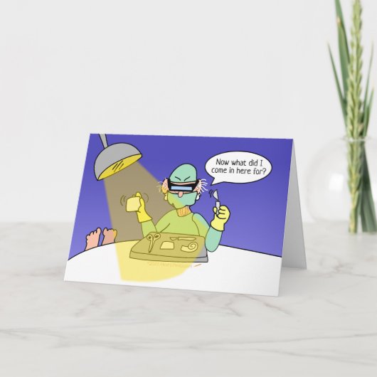 Carte Vieillissement amusant Chirurgie de remplacement d (Devant)