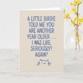 Carte Vieillissement amusant Obtenir plus ancien Devis A (Fleur jaune)