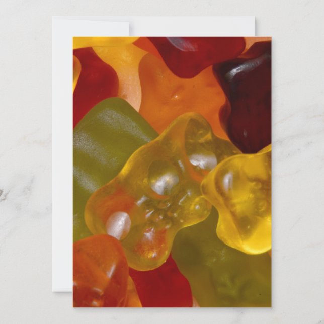 Carte Viele bunte Gummibärchen (Devant)