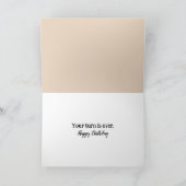 Carte Vielle chèvre pour vieillir l'anniversaire (Intérieur)