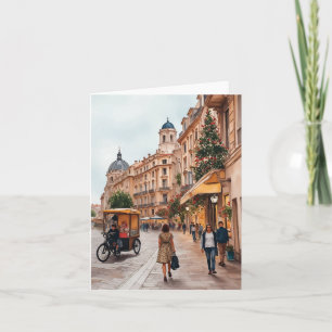 Carte Vienne Autriche Aquarelle