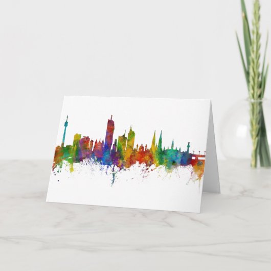 Carte Vienne Autriche Skyline (Devant)