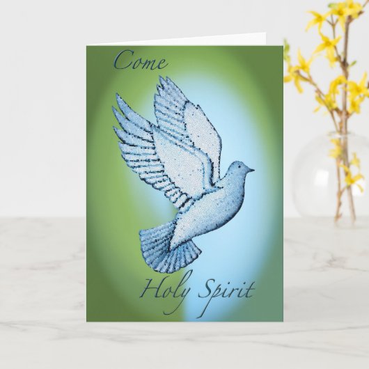 Carte Viens Saint Esprit (Fleur jaune)