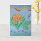 CARTE VIERGE (Fleur jaune)