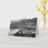 Carte Vierge à l'intérieur de Red Rock Canyon Winter B&W (Fleur jaune)