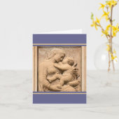 Carte Vierge à Noël (Fleur jaune)