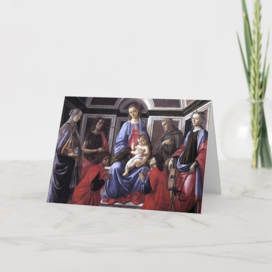 Carte Vierge à six saints - Botticelli (Devant)