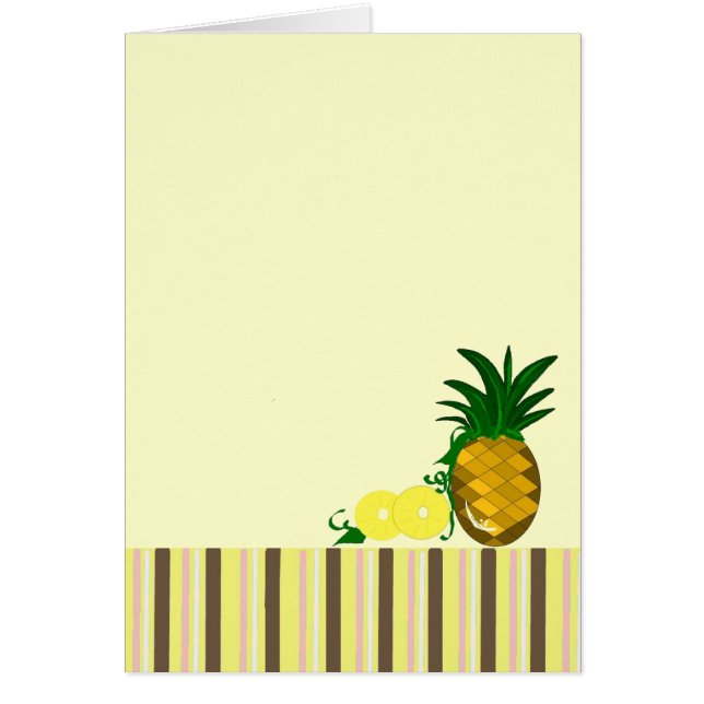 Carte vierge - Ananas (Devant)