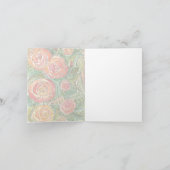 Carte vierge aquarelle roses florales (Intérieur)