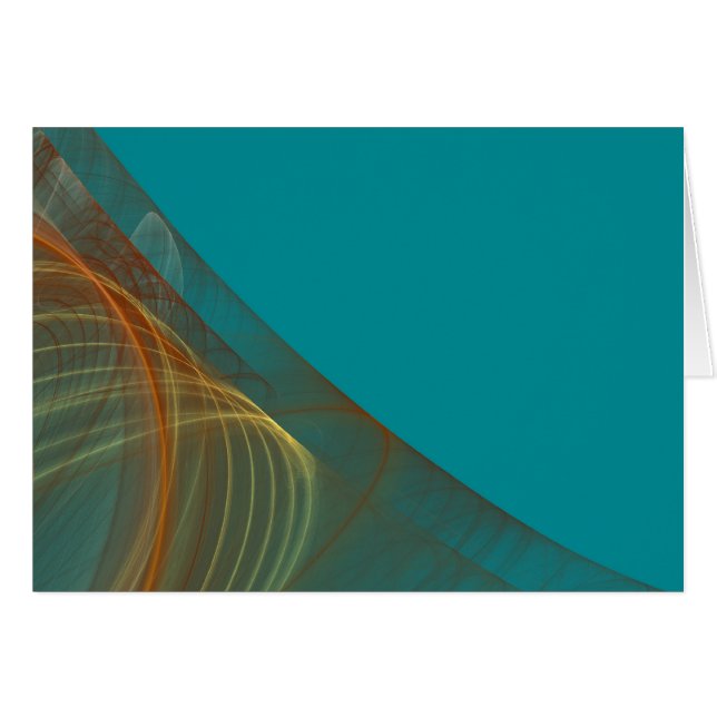 Carte vierge avec bordure d'art fractale (Devant Horizontal)