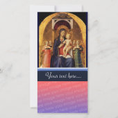 CARTE VIERGE AVEC ENFANT ET ANGELS (Devant)