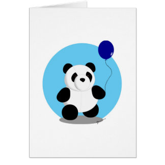 Carte vierge - bleu de panda