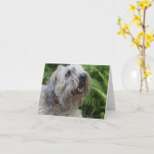 Carte vierge blonde comme les blés doucement (Fleur jaune)