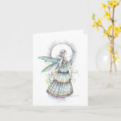 Carte vierge Bohemian Moon par Molly Harrison (Fleur jaune)