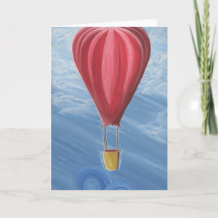 Carte vierge chaude de ballon à air