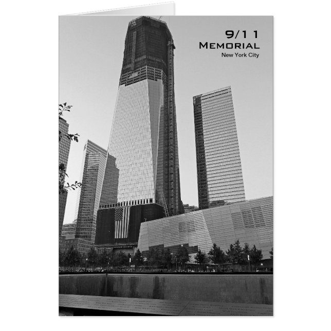 Carte vierge commémorative BW8 de 911 NYC (Devant)