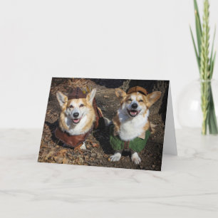 Carte vierge Corgi Robin Hood