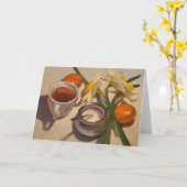 Carte vierge: "Daffodils and Tea" par Sarah Sedwic (Fleur jaune)