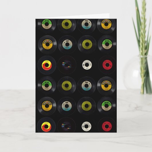 Carte vierge d'album de disque vinyle rétro (Devant)