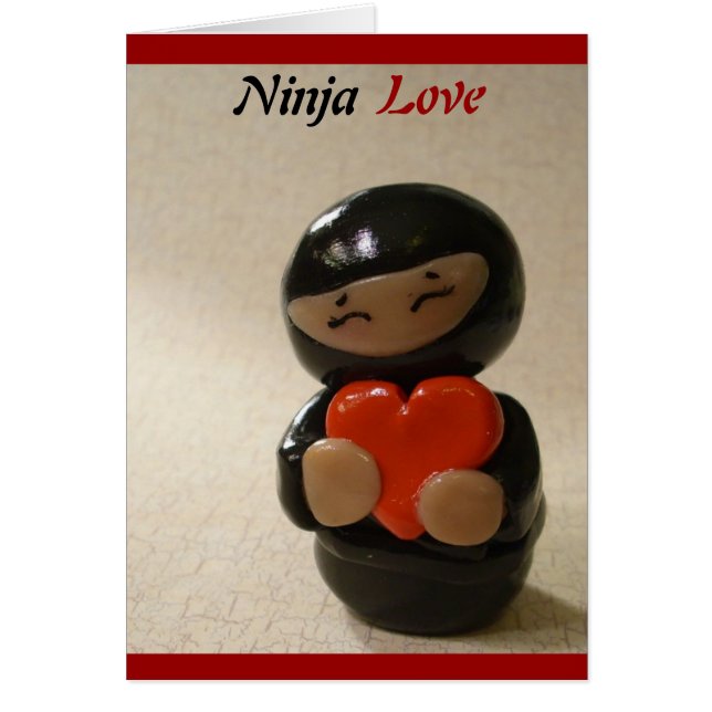 Carte vierge d'amour de Ninja (Devant)