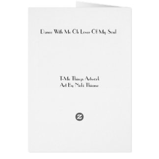 Carte vierge, danseur