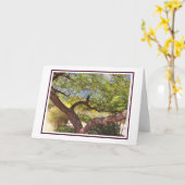 Carte vierge d'arbre insouciante (Fleur jaune)