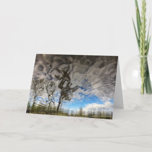 Carte vierge d'arbres de roche de chat (Devant)