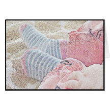 Carte vierge de bébé