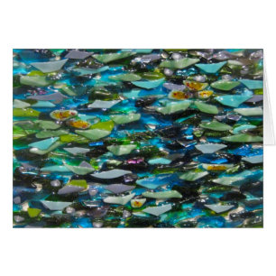 Carte vierge de cailloux de l'eau