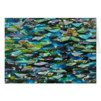 Carte vierge de cailloux de l'eau