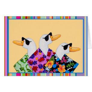 Carte vierge de canards idiots