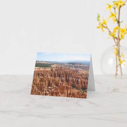 Carte vierge de canyon de Bryce (Fleur jaune)