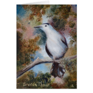 Carte vierge de Catbird gris