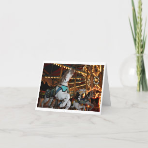 Carte vierge de cheval de carnaval