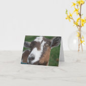 Carte vierge de chèvre (Fleur jaune)