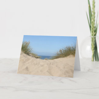 Carte vierge de ciel et de sable