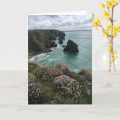 Carte vierge de côte cornouaillaise du nord (Fleur jaune)