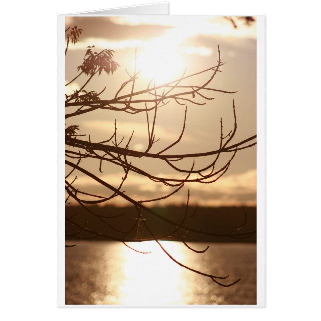 Carte vierge de coucher du soleil (Devant)