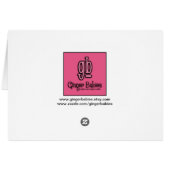 Carte vierge de couples de Ninja (Dos Horizontal)