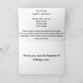 Carte Vierge de ~ de joyeux anniversaire de zodiaque (Intérieur)